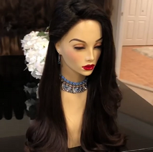 将图片加载到图库查看器，Kyller Long black wave wig
