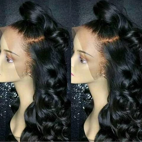 Black wavy fashion wig