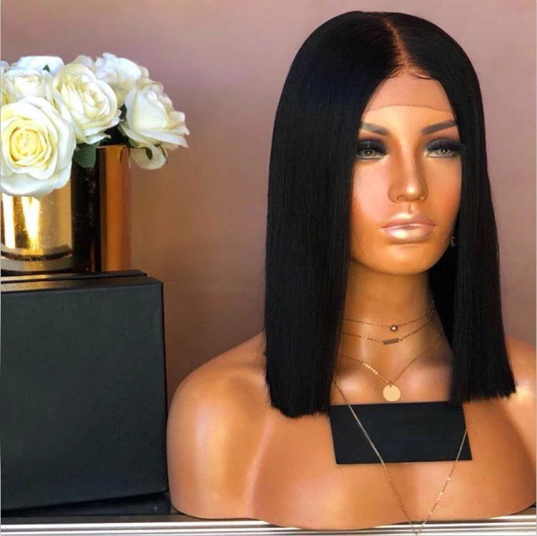 Short black wig