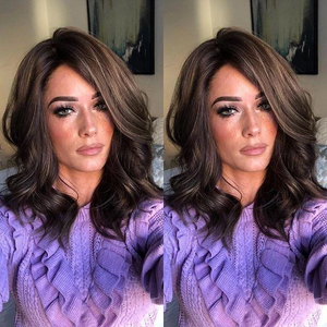 Beauty brown short wavy