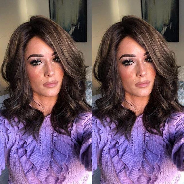 Beauty brown short wavy