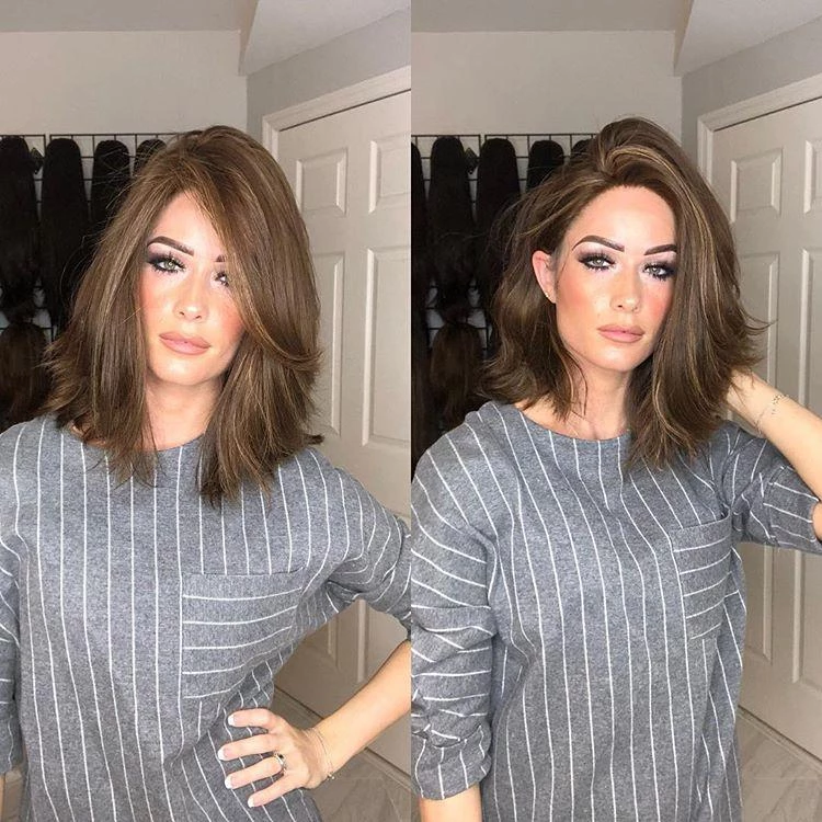 Short gradient brown