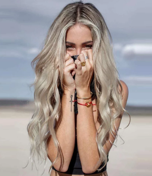 2019 Beach blonde wig