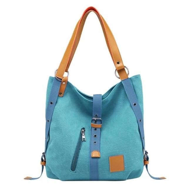 2020 fashion canvas female designer large capacity casual shoulder bag - 1203
