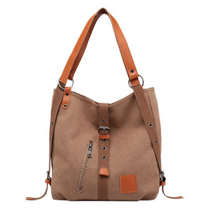 2020 fashion canvas female designer large capacity casual shoulder bag - 1203