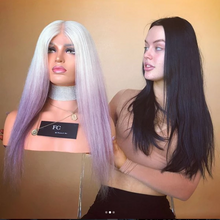 将图片加载到图库查看器，Beautiful White and pink wig
