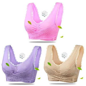 Anti-Sagging Wirefree Breathable Sports Bra(Set Of 3)