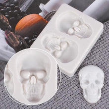 将图片加载到图库查看器，3D Skull Cake Mold - 1203
