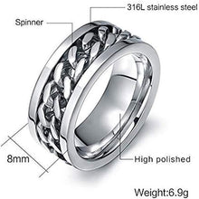将图片加载到图库查看器，Limited Quantity Titanium Steel Rotatable Chain Ring
