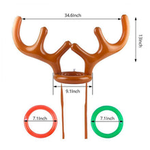 将图片加载到图库查看器，Christmas Reindeer Antler Ring Toss Game
