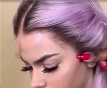 将图片加载到图库查看器，Luxury lavender purple wig
