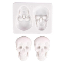 将图片加载到图库查看器，3D Skull Cake Mold - 1203
