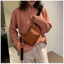 将图片加载到图库查看器，High quality crocodile leather waist bag crossbody bag
