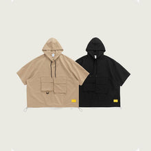 将图片加载到图库查看器，Three-dimensional pocket tooling T-shirt shorts suit
