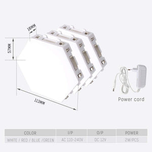 DIY Modular Lighting with Touch Detection--Hexagonal Quantum LED Wall Light