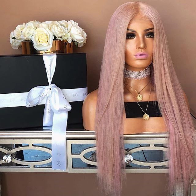 Light pink long straight