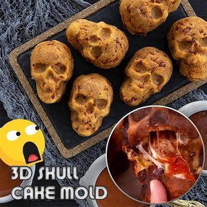 3D Skull Cake Mold - 1203