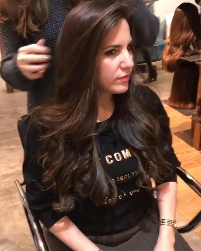 Dark brown fashion wig