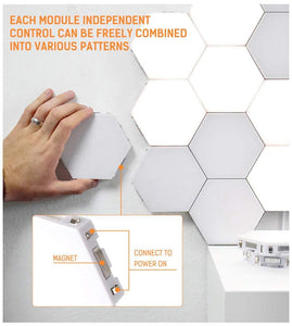 DIY Modular Lighting with Touch Detection--Hexagonal Quantum LED Wall Light