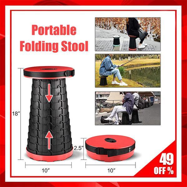 Portable Folding Stool- Blow Your Mind