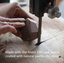 将图片加载到图库查看器，WOOD ROCK SET BALANCING BLOCKS NATURAL WOOD TOY
