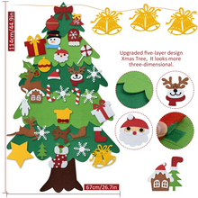 将图片加载到图库查看器，DIY Felt Tree &amp; Spare Ornaments Bundle - 1203
