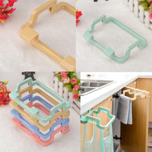 将图片加载到图库查看器，1Pcs Kitchen Gadgets Cabinet Door Garbage Bag Shelf Kitchen Tools Rack Hanging Storage Trash Rack Kitchen Accessories Goods
