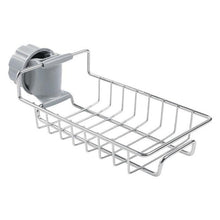 将图片加载到图库查看器，Kitchen Faucet Sponge Holder Stainless Steel Drainer Hanging Shelf Soap - 1203
