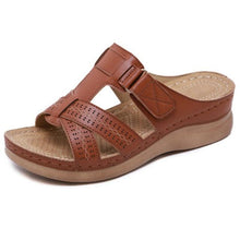 将图片加载到图库查看器，Ladies Summer Comfortable Retro Low Heel Sandals - 1203
