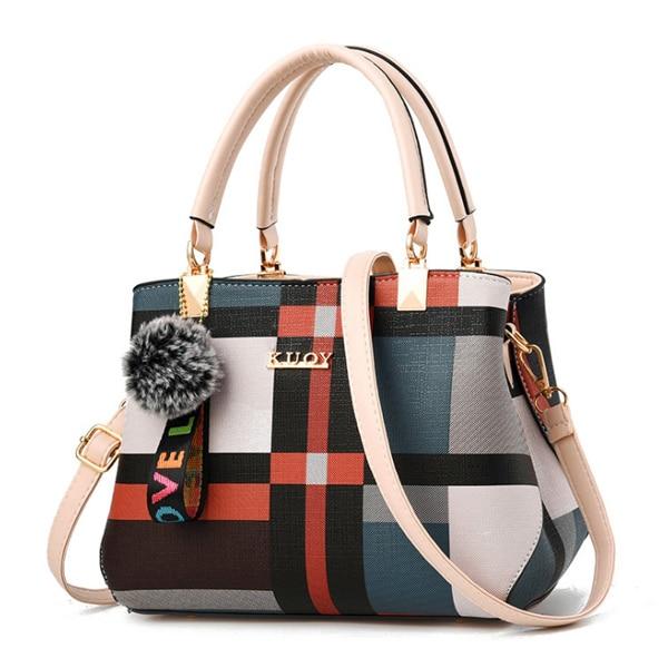 New casual plaid shoulder bag - 1203