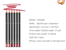 将图片加载到图库查看器，36 Colors Lip Liner Pencil Waterproof Non-marking Matt Velvet Lipstick Pen - 1203
