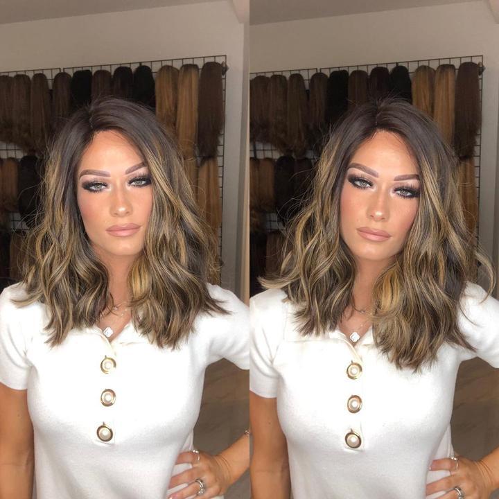 Relaxed messy waves wig