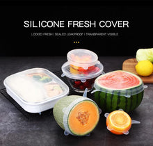 将图片加载到图库查看器，Silicone Stretch Lids - Set For 6 - 1203
