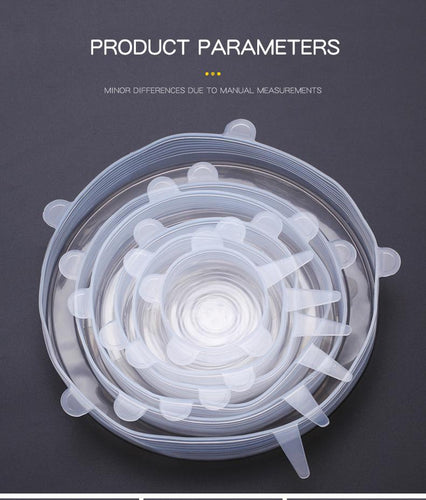 Silicone Stretch Lids - Set For 6 - 1203