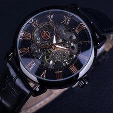 将图片加载到图库查看器，Skeleton Watch Golden Dial Business Quartz Wrist Watches - 1203
