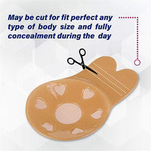 将图片加载到图库查看器，Women Push Up Self-Adhesive Silicone Strapless Invisible Bra Reusable Adhesive Breast Lifting Tape
