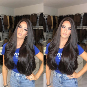 2019 beauty long natural black hair