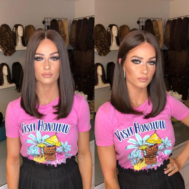 2019 beauty natural brown wig