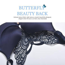 将图片加载到图库查看器，Butterfly Embroidery Front Closure Wireless Bra
