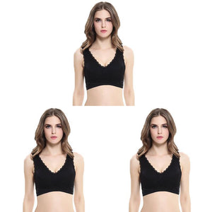 Anti-Sagging Wirefree Breathable Sports Bra(Set Of 3)