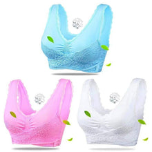 将图片加载到图库查看器，Anti-Sagging Wirefree Breathable Sports Bra(Set Of 3)
