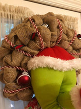 将图片加载到图库查看器，How the Grinch Stole Christmas Burlap Wreath🎄🎄
