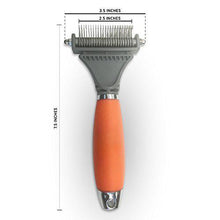 将图片加载到图库查看器，Dematting Comb with 2 Sided Professional Grooming Rake for Cats &amp; Dogs
