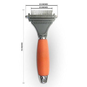 Dematting Comb with 2 Sided Professional Grooming Rake for Cats & Dogs