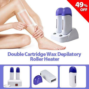 Double Cartridge Wax Depilatory Roller Heater