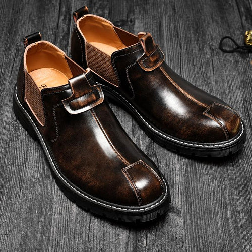 men dress shoes leather casual shoes waterproof casual shoes - 1203