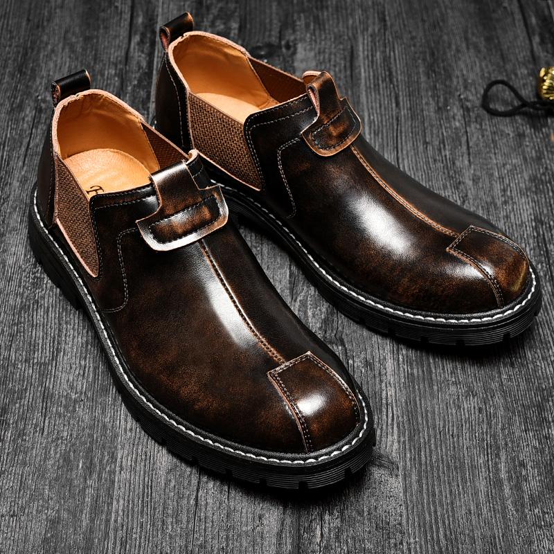 men dress shoes leather casual shoes waterproof casual shoes - 1203