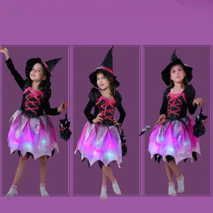 Happy Halloween girl witch costume - 1203