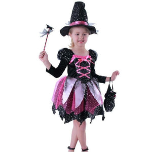 Happy Halloween girl witch costume - 1203