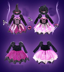 Happy Halloween girl witch costume - 1203